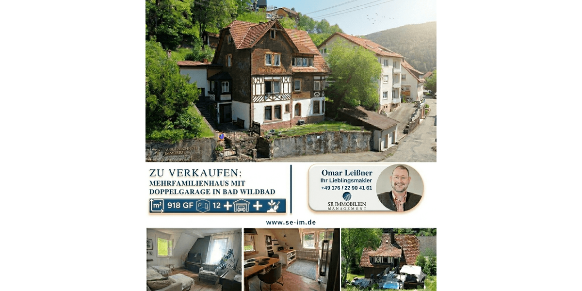 Einfamilienhaus Bad Wildbad - 10 Zimmer, 213 m&sup2;, 319.000&euro; | Angebot:26766239