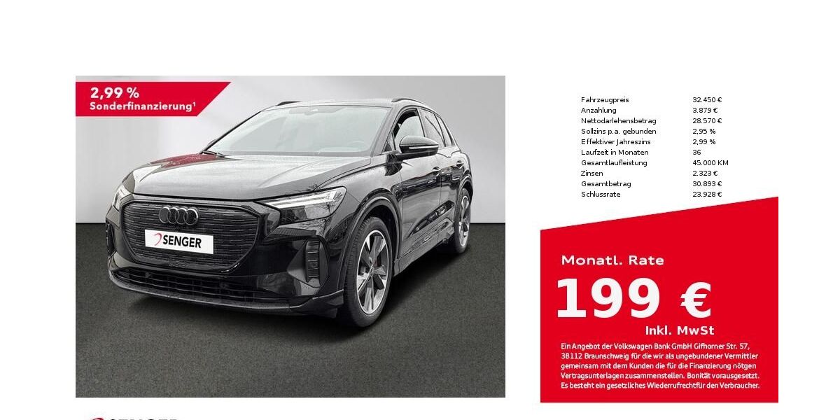 Audi Q4 e-tron 56.300 km 32.450 &euro; Lübeck 23556