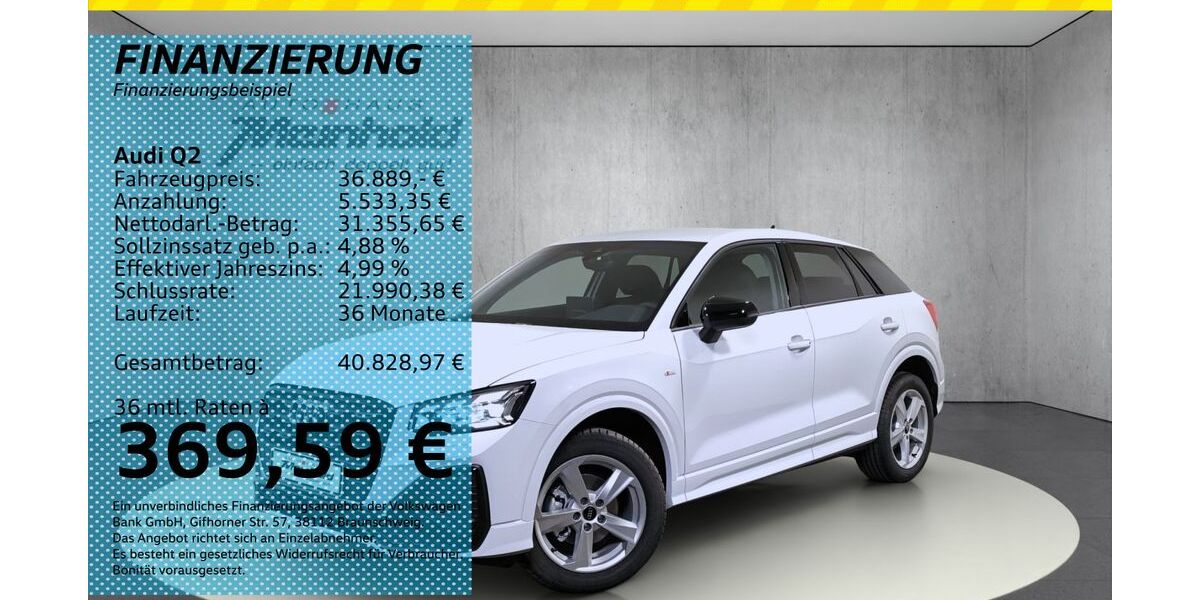 Audi Q2 5.000 km 37.699 &euro; Auerbach/Rebesgrün 08209