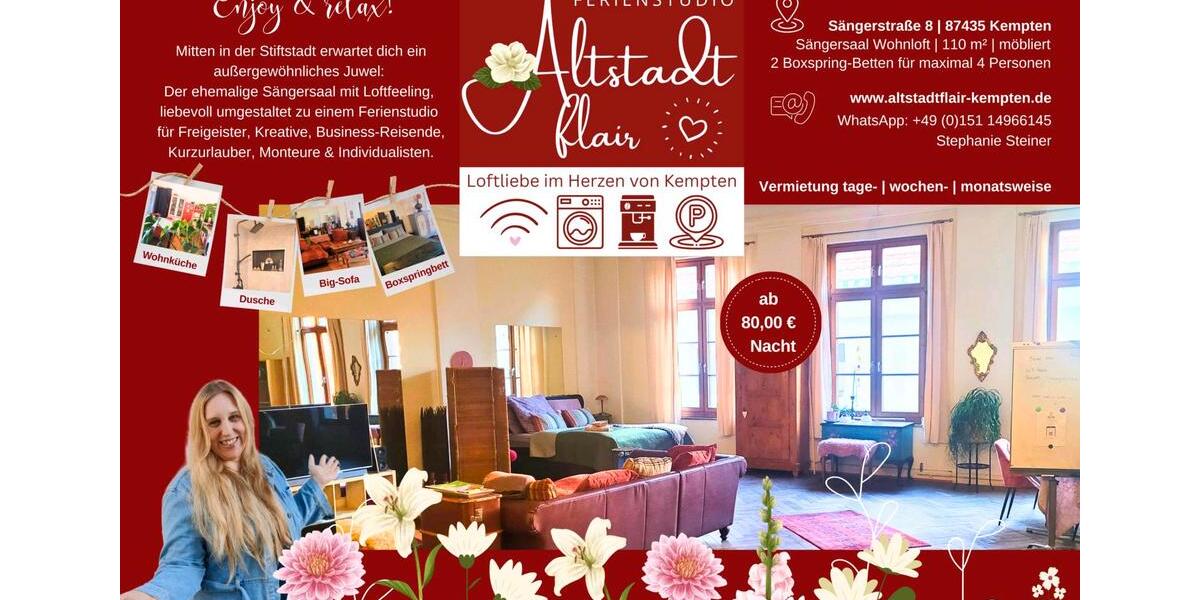 Vielseitig nutzbares Loft Stiftsstadt zimmer