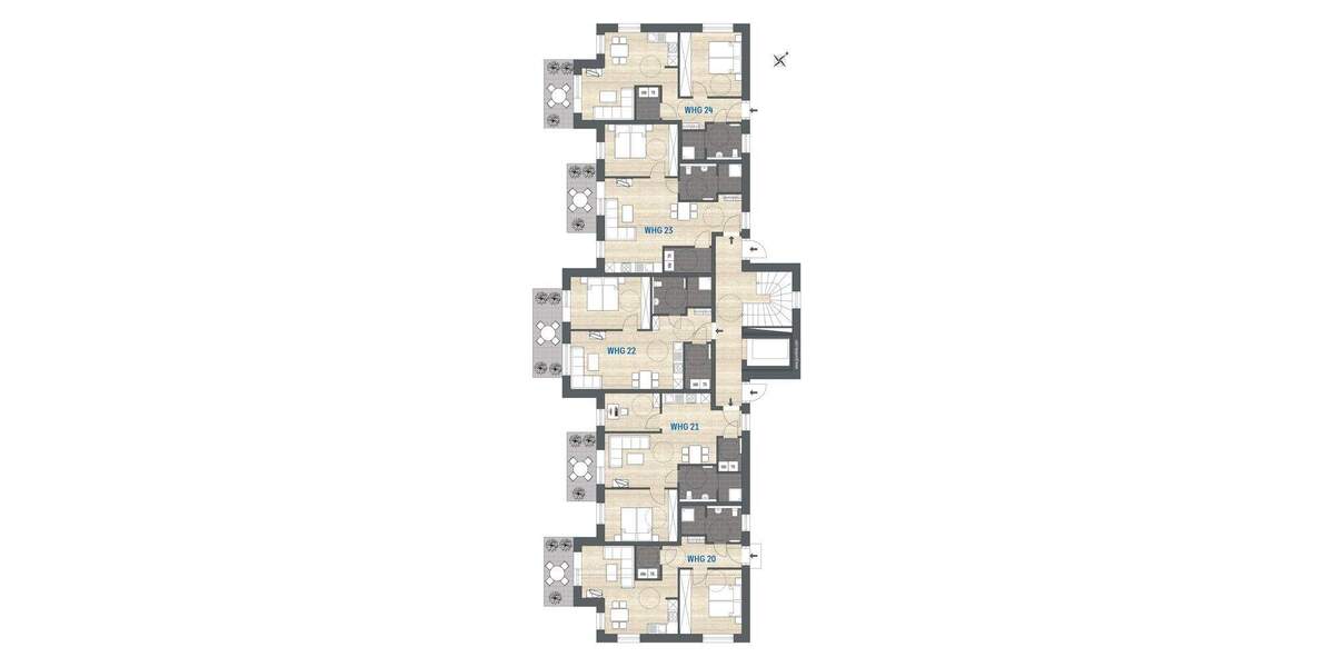 Etagenwohnung Werlte Wehm - 3 Zimmer, 59 m&sup2;, 213.000&euro; | Angebot:25736956