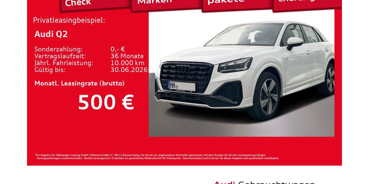 Audi Q2 2.996 km 37.277 &euro; Hamburg 22529