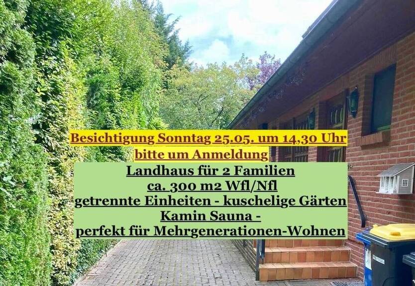 SchenefeldLurup Traumhaus für 2 Familien oder xxl Einfamilienhaus - 10 Zimmer - Kamin - Sauna - riesiger Keller