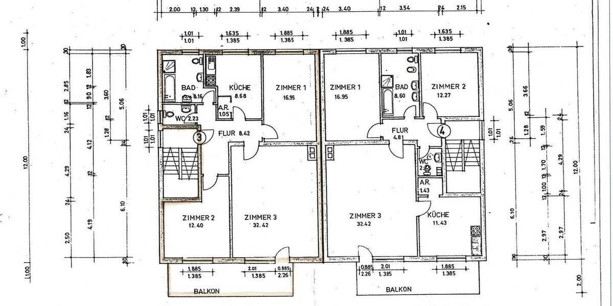 Etagenwohnung Wiesbaden Nordenstadt - 3 Zimmer, 94 m&sup2;, 329.000&euro; | Angebot:26816487