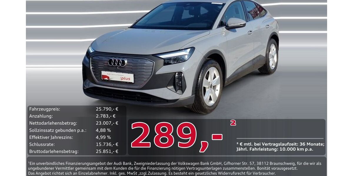 Audi Q4 e-tron 68.274 km 25.790 &euro; Ingolstadt 85057