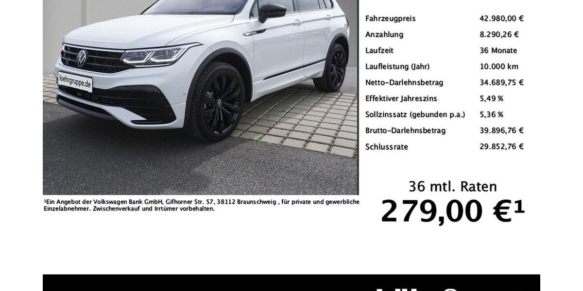 VW Tiguan 27.721 km 42.980 &euro; Trier 54292