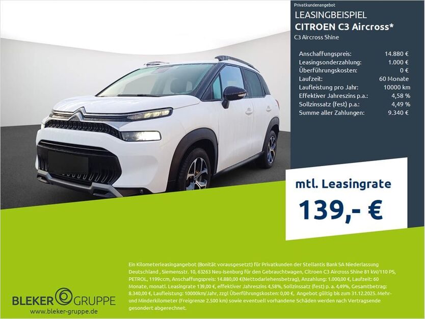 Citroen C3 Aircross 8.912 km 14.880 € Borken 46325