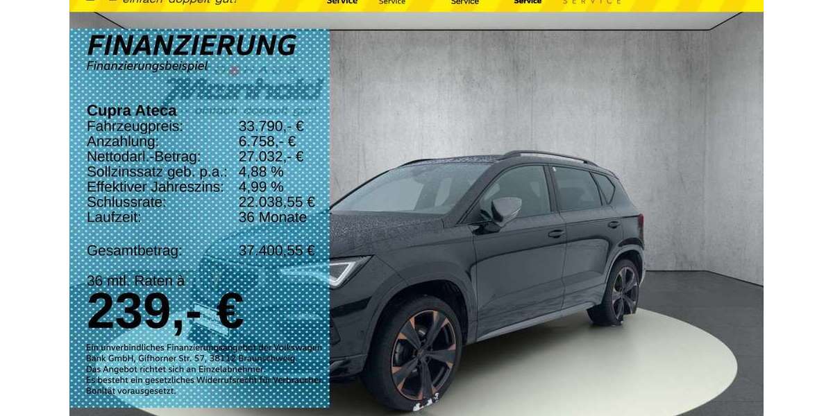 Cupra Ateca 27.800 km 33.790 &euro; Auerbach/Rebesgrün 08209