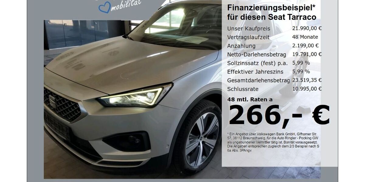 Seat Tarraco 129.385 km 21.290 &euro; Pocking 94060