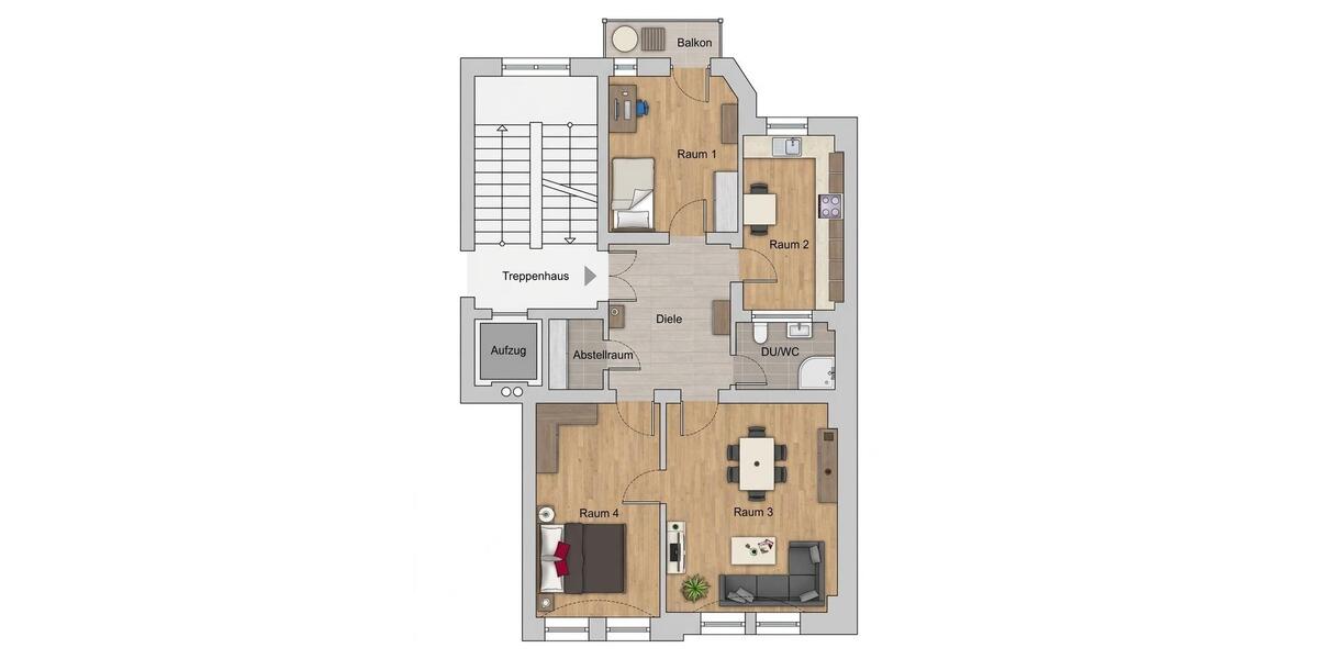 Etagenwohnung Dresden Neustadt - 3 Zimmer, 73 m&sup2;, 319.000&euro; | Angebot:27084001