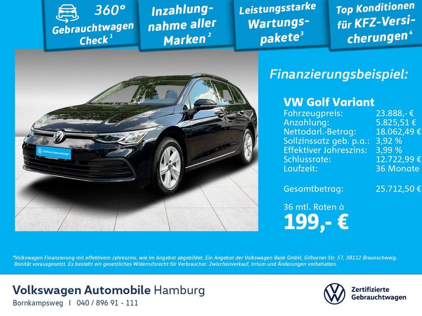 VW Golf 53.070 km 23.222 € Hamburg 22761
