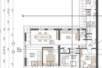 Erstbezugs Wohnung Dachgeschoss mit Dachterrasse, Parkplatz