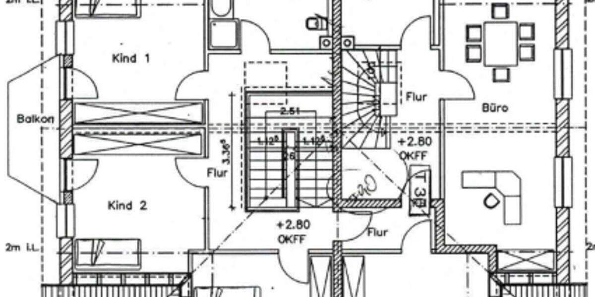 Aufgeteiltes Wohn- und Bürohaus in Sackgassenlage mit Tiefgarage und großem Naturgarten 1 zimmer
