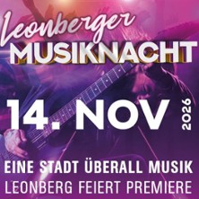 Leonberger Musiknacht 14.11.2026 Zweitwohnung