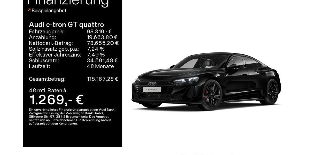Audi e-tron GT 19.800 km 98.319 &euro; Büdingen-Düdelsheim 63654