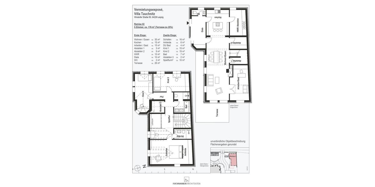 Maisonettenwohnung Leipzig Altwest - 5 Zimmer, 184 m&sup2;, 2.349&euro; | Angebot:26675781