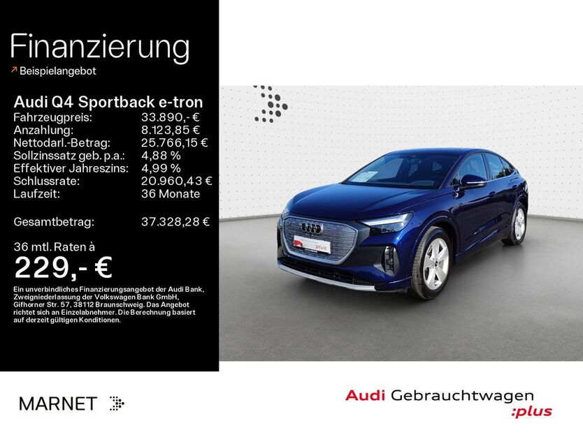 Audi Q4 e-tron 42.874 km 33.890 € Bad Nauheim 61231