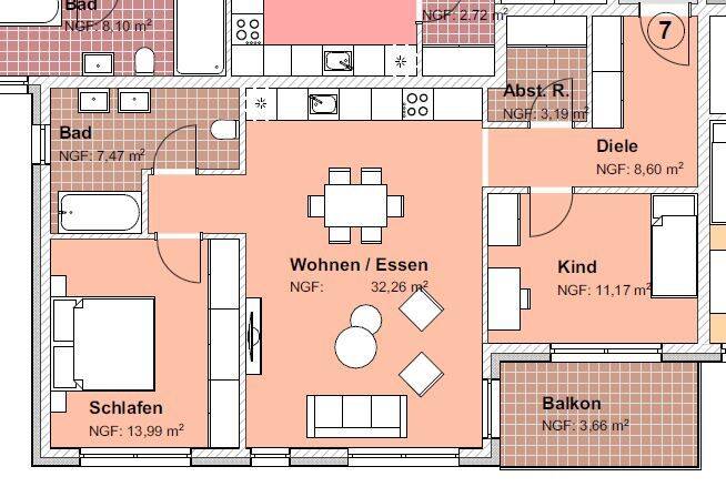 Etagenwohnung Neuendettelsau - 3 Zimmer, 80 m&sup2;, 399.000&euro; | Angebot:25770348