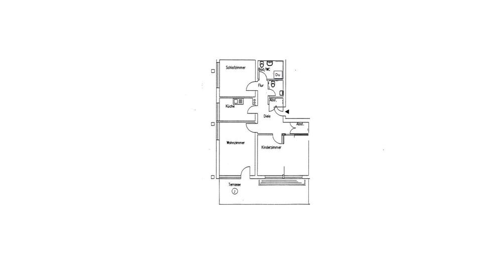 Erdgeschoßwohnung Wolfsburg Detmerode - 3 Zimmer, 81 m&sup2;, 158.000&euro; | Angebot:24979283