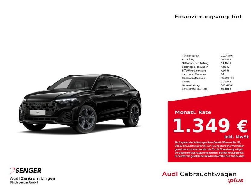 Audi Q8 26.056 km 111.400 € Lingen 49809