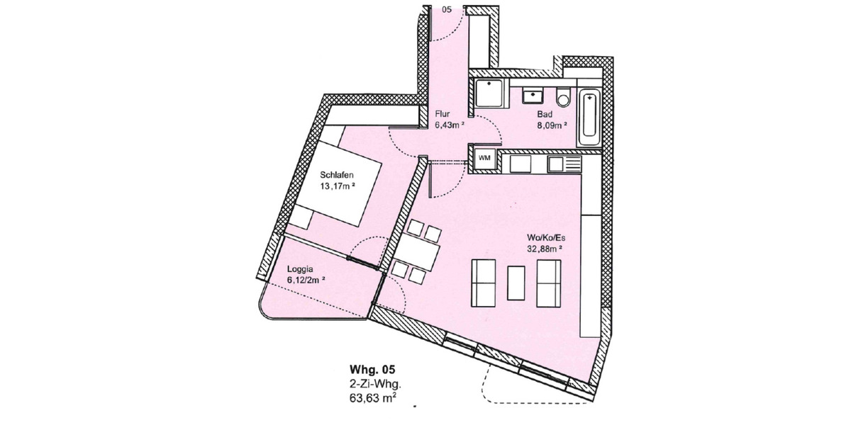 Etagenwohnung Kempten (Allgäu) St Mang - 2 Zimmer, 299.000&euro; | Angebot:25610251