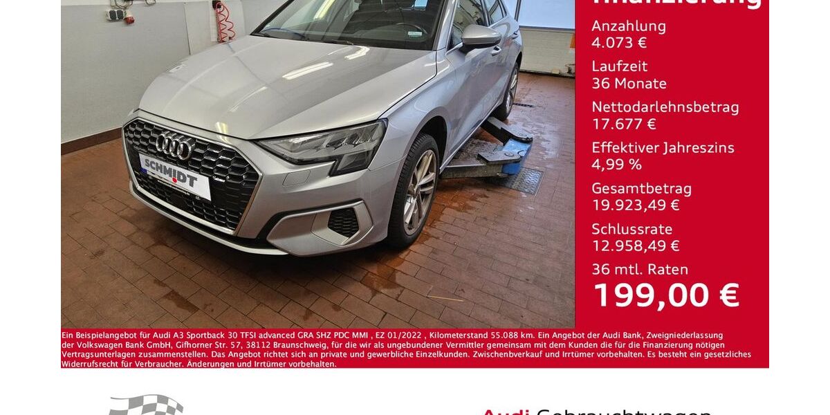 Audi A3 55.088 km 21.750 € Bernsdorf 09337