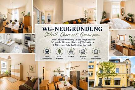 Wohnung Bad Oeynhausen Innenstadt - 3 Zimmer, 116 m&sup2;, 360&euro; | Angebot:26919403