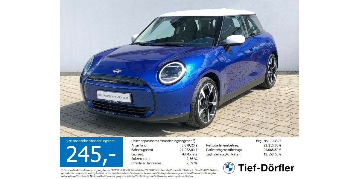 Mini Cooper E 9.860 km 27.250 &euro; Marktsteft 97342
