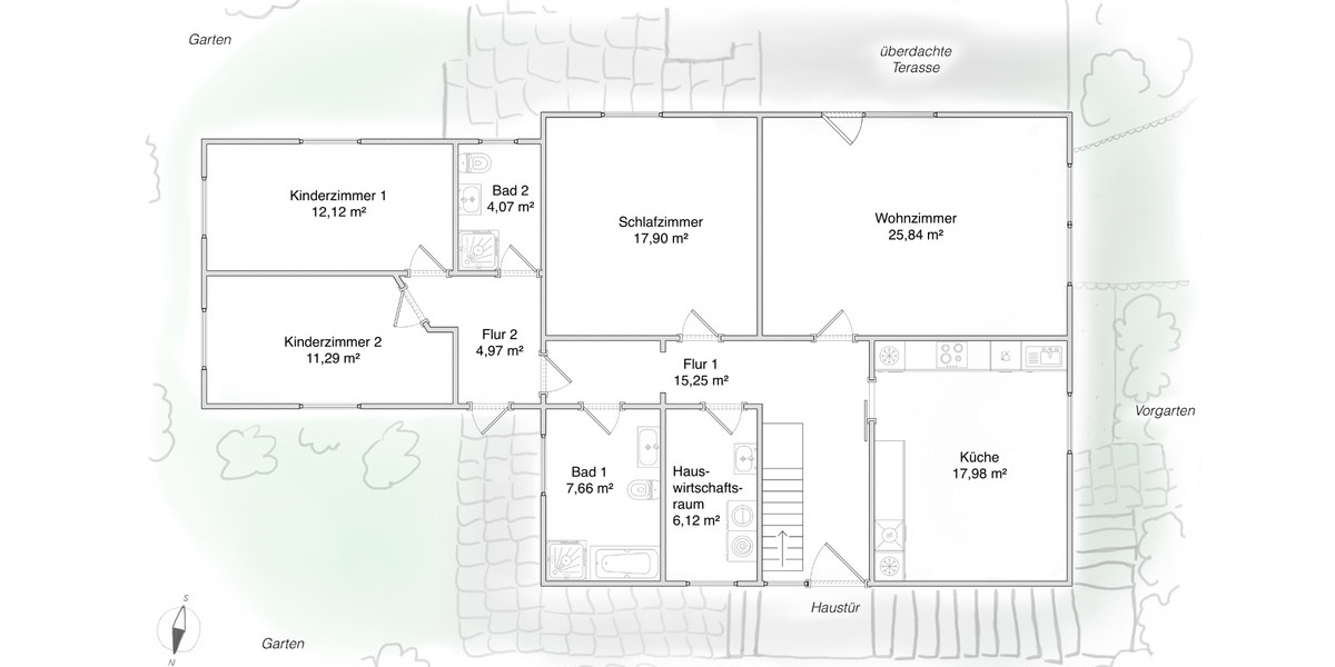 Einfamilienhaus Handewitt Jarplund - 4 Zimmer, 124 m&sup2;, 375.000&euro; | Angebot:25911807