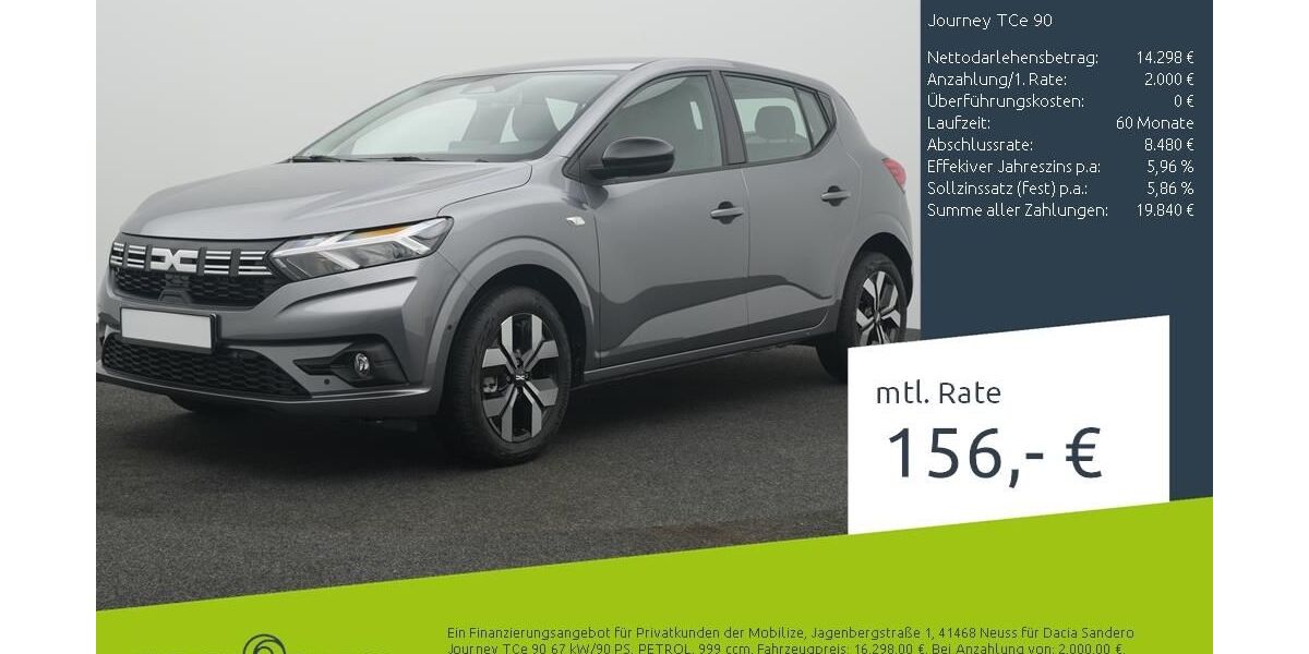 Dacia Sandero 1.500 km 16.298 &euro; Borken 46325