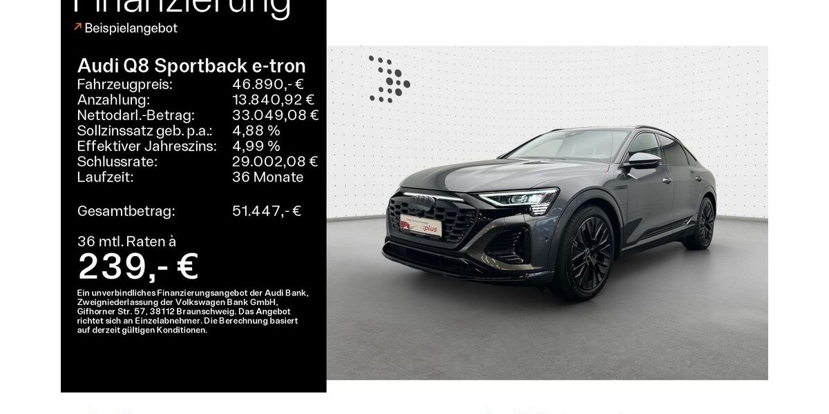 Audi Q8 e-tron 49.134 km 46.890 &euro; Hofheim 65719
