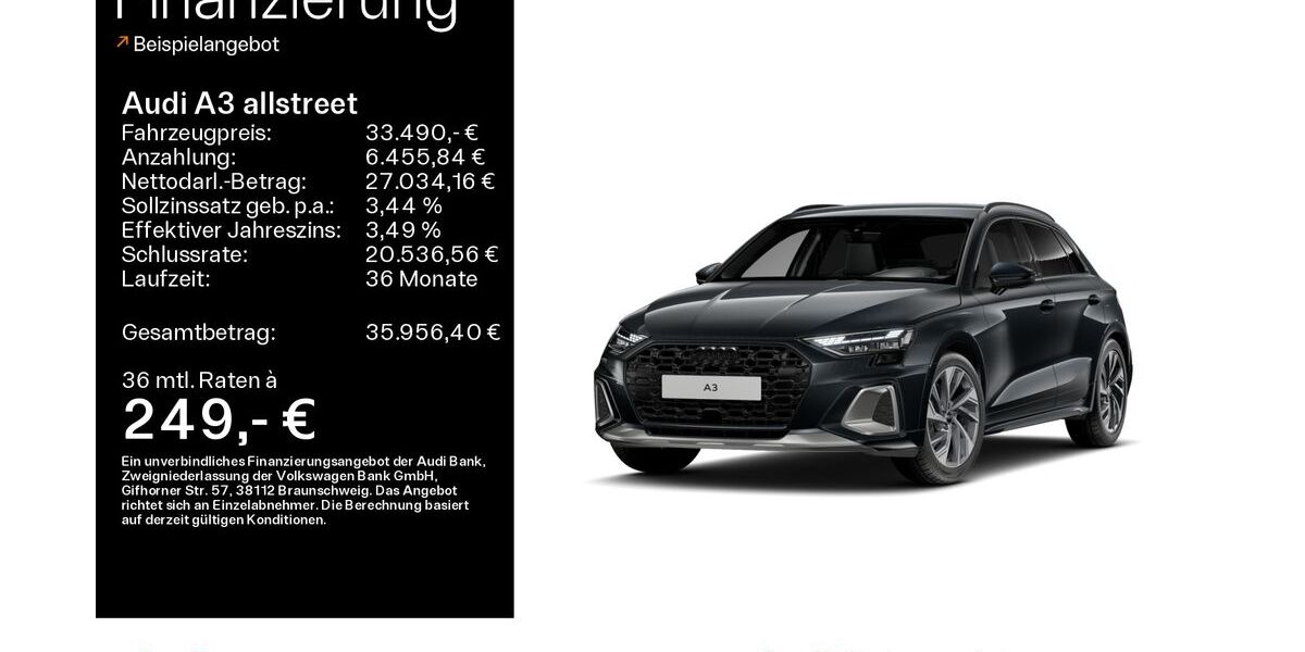 Audi A3 8.643 km 33.490 &euro; Hofheim 65719