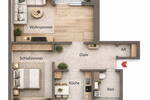 Etagenwohnung Bremen Blockdiek - 2 Zimmer, 60 m&sup2;, 175.000&euro; | Angebot:26402132