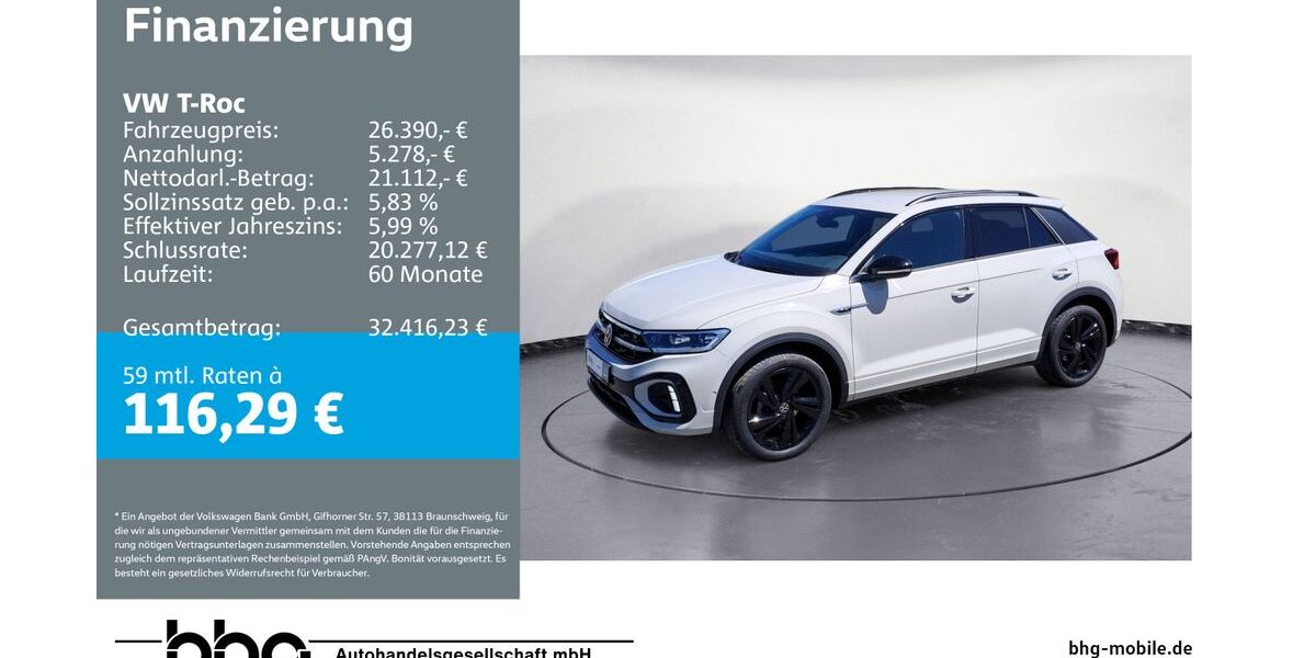 VW T-Roc 12.630 km 26.390 &euro; Ettlingen 76275