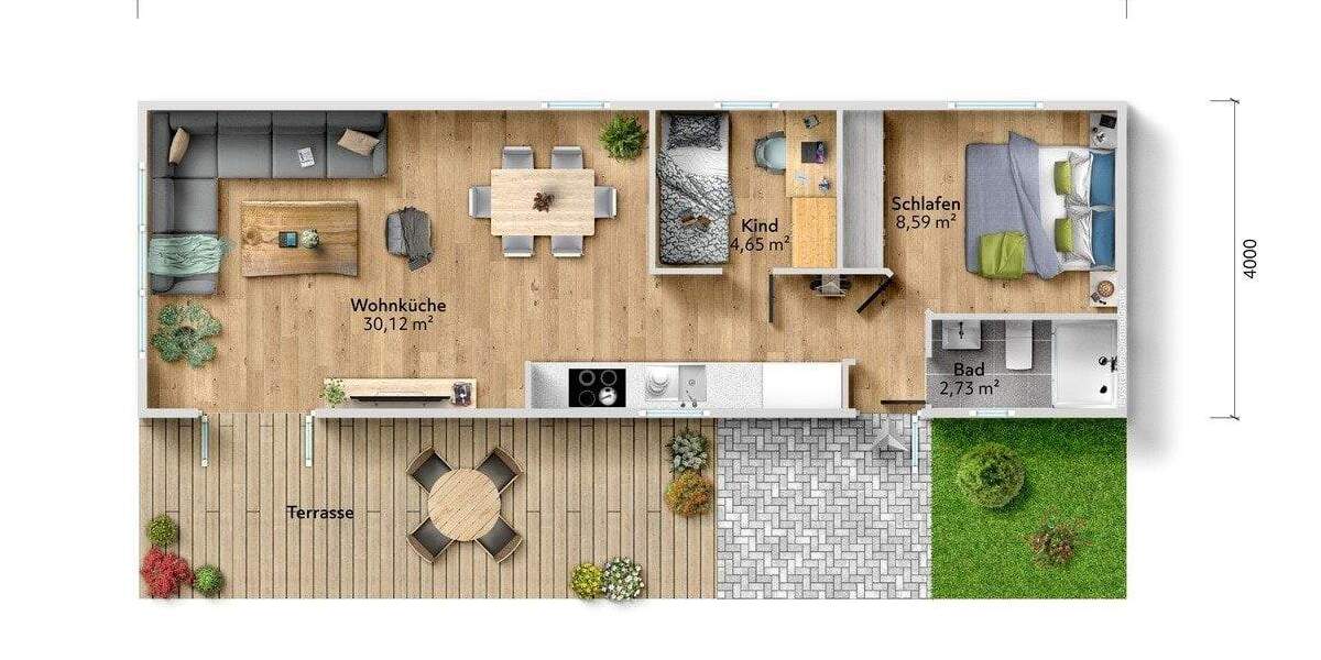 Bungalow Schneeberg Neustädtel - 3 Zimmer, 46 m&sup2;, 199.000&euro; | Angebot:25679979