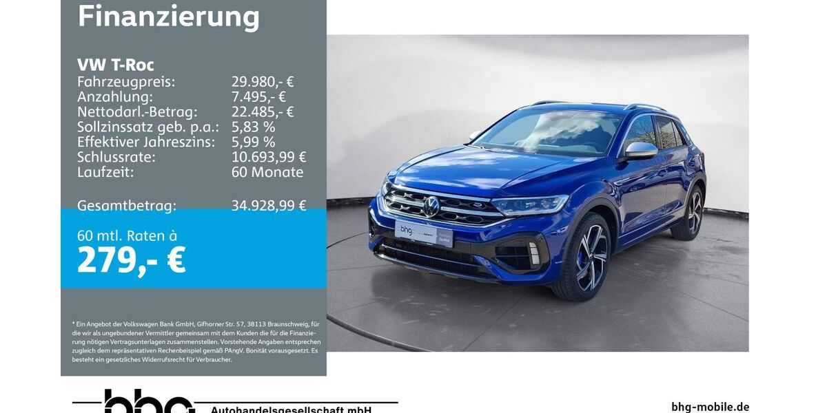 VW T-Roc 9.762 km 29.980 &euro; Reutlingen 72770