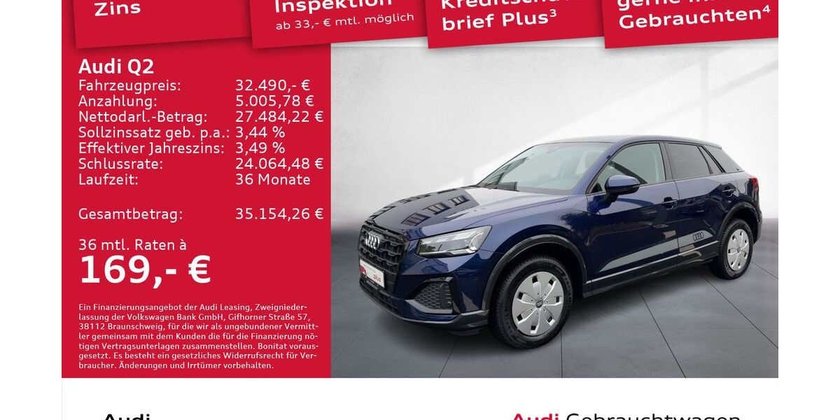 Audi Q2 10.915 km 32.490 € Dresden 01067