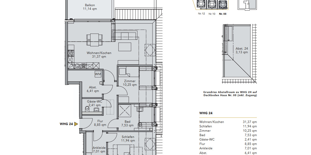Etagenwohnung Stuhr Brinkum - 3 Zimmer, 91 m&sup2;, 1.375&euro; | Angebot:26376763