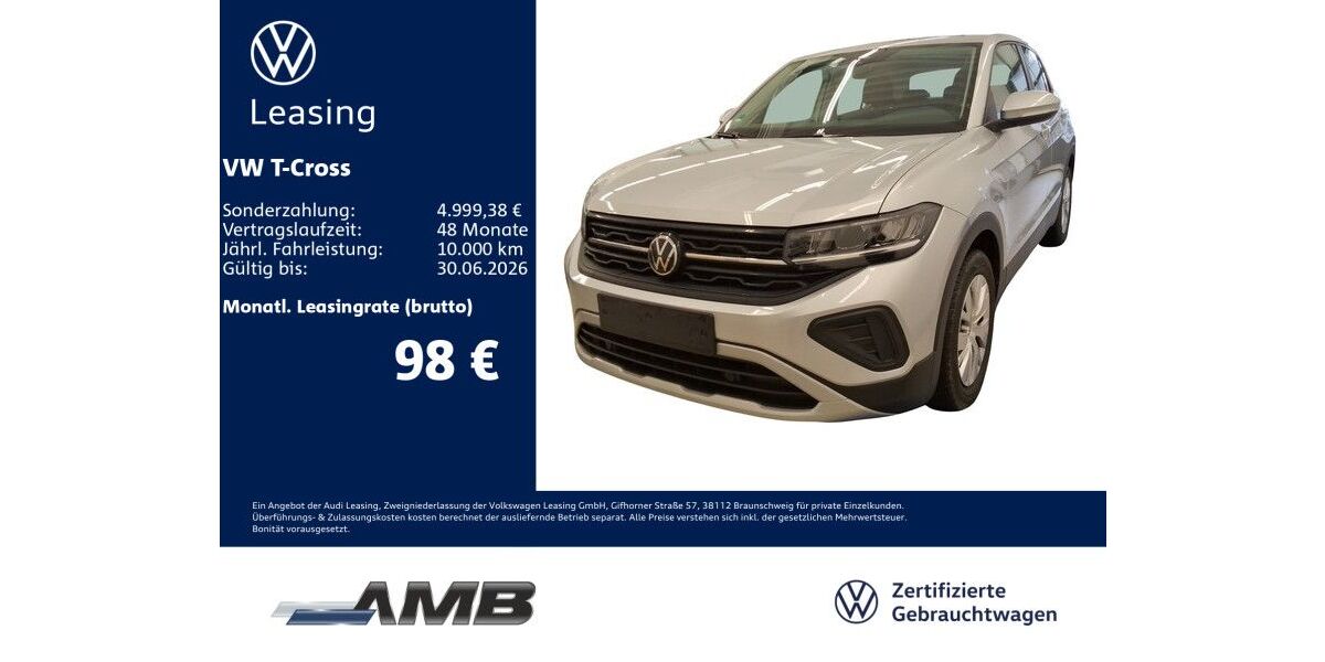 VW T-Cross 7.510 km 18.930 &euro; Borna 04552