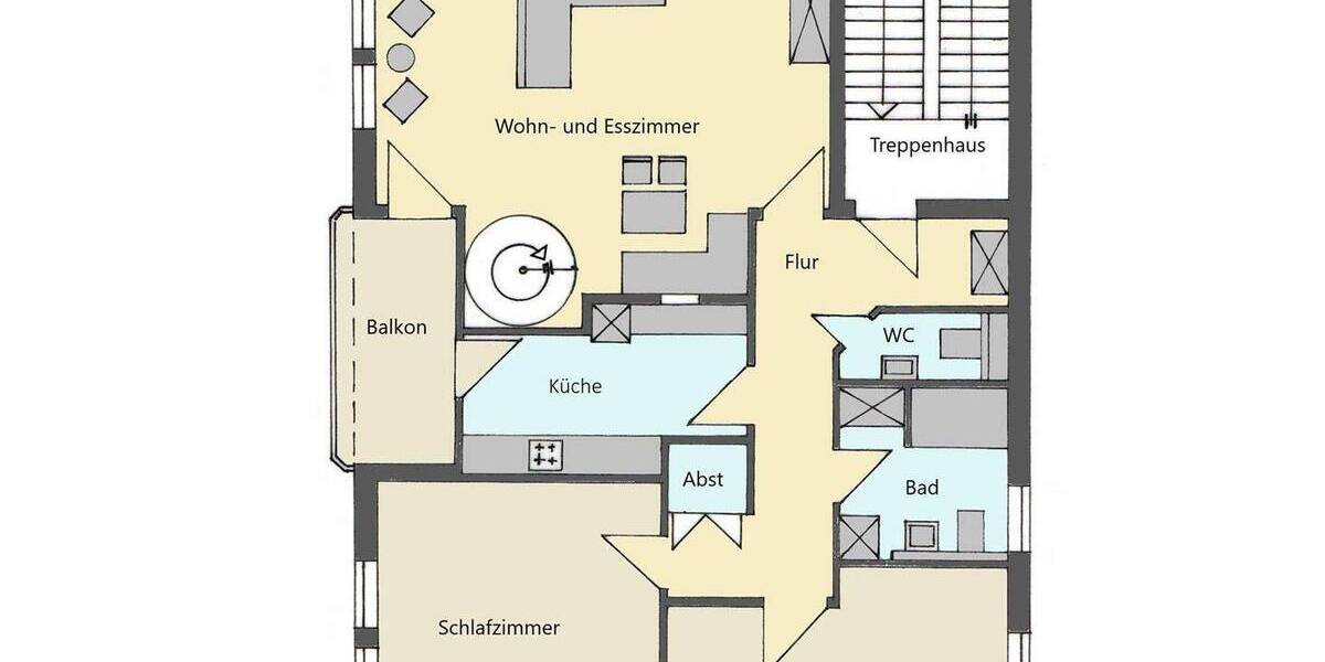 Etagenwohnung Lage - 5 Zimmer, 228.500&euro; | Angebot:25689539