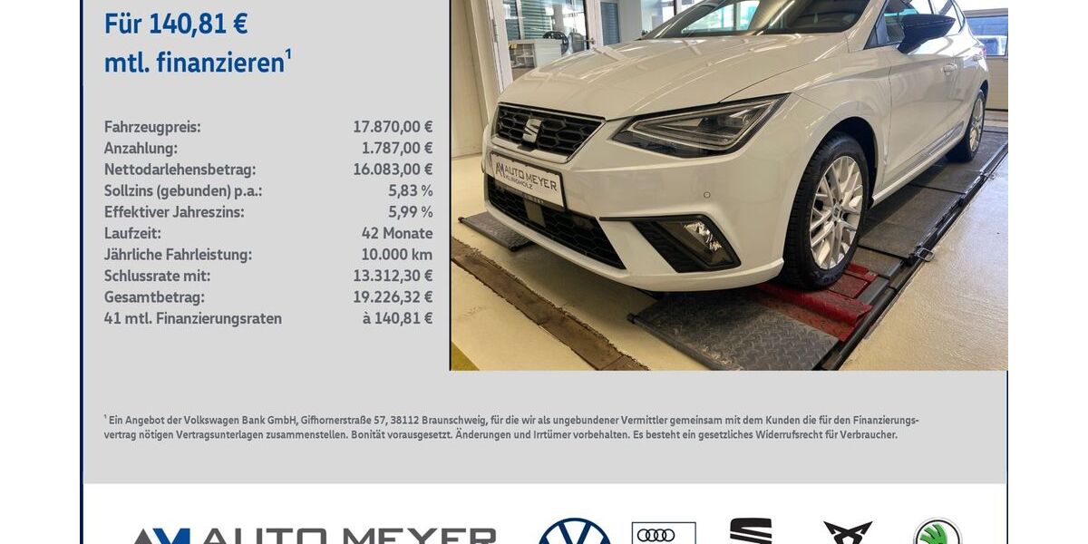 Seat Ibiza 19.500 km 17.870 &euro; Ochsenfurt 97199
