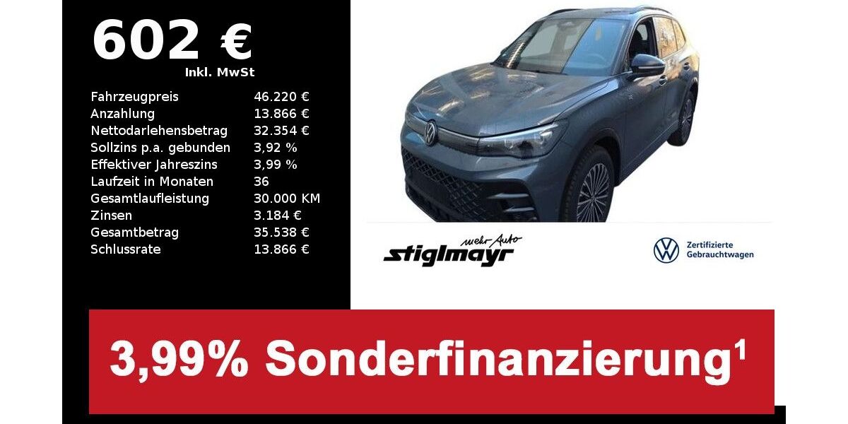 VW Tiguan 11.007 km 46.220 &euro; Pfaffenhofen/Ilm 85276