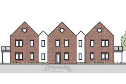 Modern und energieeffizient! Gemütliche Eigentumswohnung mit Terrasse Neubau Mehrfamilienhaus KFW 40 2 zimmer