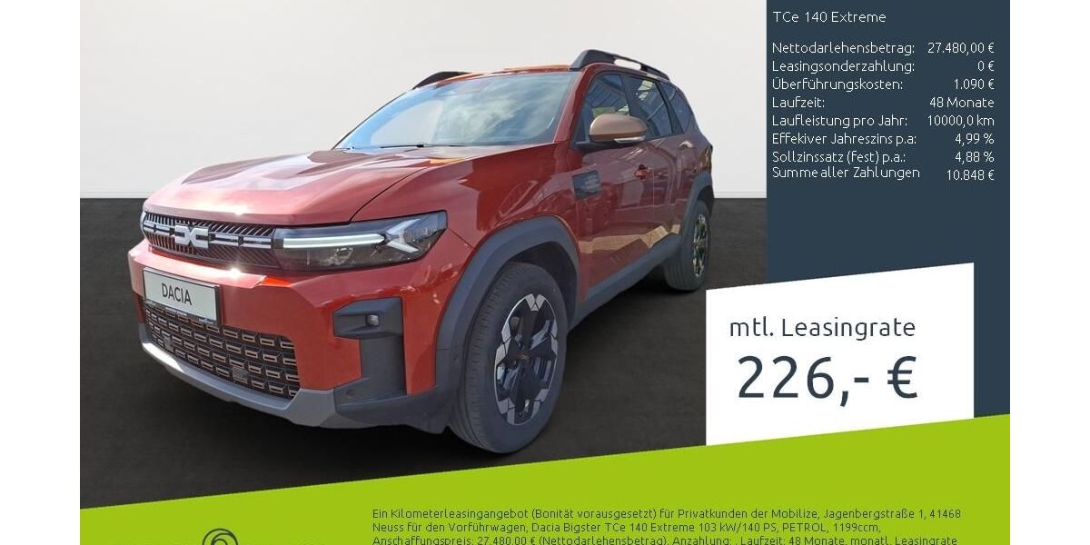 Dacia Bigster 1.997 km 25.660 &euro; Bremen 28207