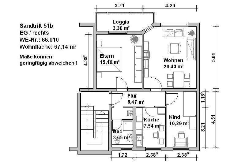 Am Kanal Spazierengehen 3 zimmer