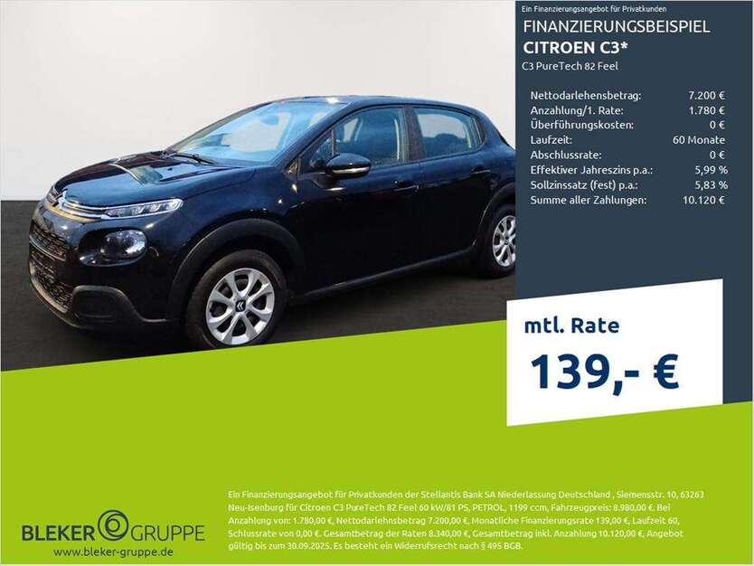 Citroen C3 71.474 km 8.480 € Dülmen 48249