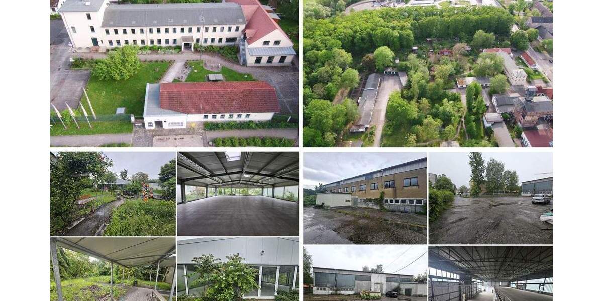 Ca. 35.270 m² gr. Gewerbegrundstück mit Lagerhallen, Gewächshaus, Wohnhäuser, Bürogebäude, Garagen, SP, Freilagerfläche u.v.m. - ca. 60 % vermietet zimmer