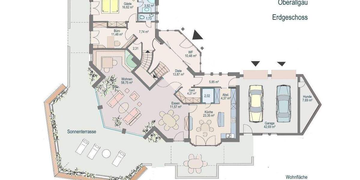 Einfamilienhaus Waltenhofen - 1 Zimmer, 570 m&sup2;, 2.550.000&euro; | Angebot:25693609