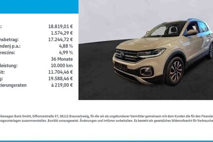VW T-Cross 60.283 km 18.819 &euro; Leinefelde-Worbis/DE 37327