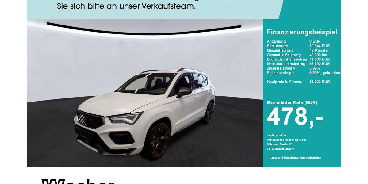 Cupra Ateca 28.134 km 35.390 &euro; Calw 75365
